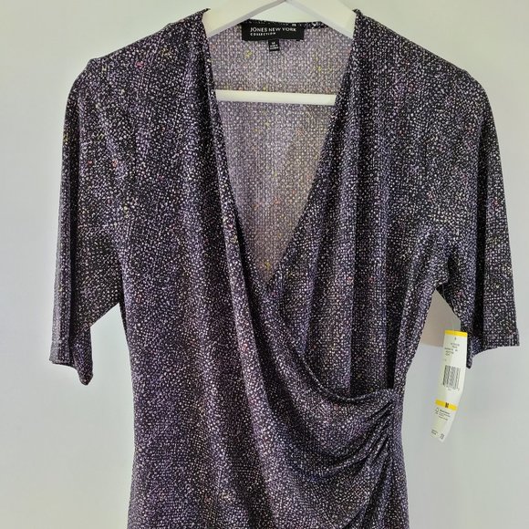 Jones of New York - short sleeve crossbody top - Picture 1 of 6